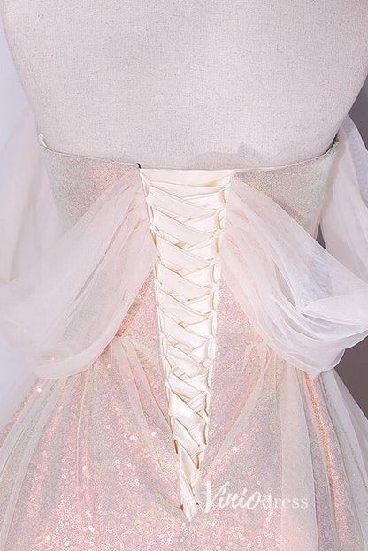 Shimmering Sequin Off the Shoulder Prom Dresses AD1005-prom dresses 2025 -Viniodress-Lavender-Custom Size-