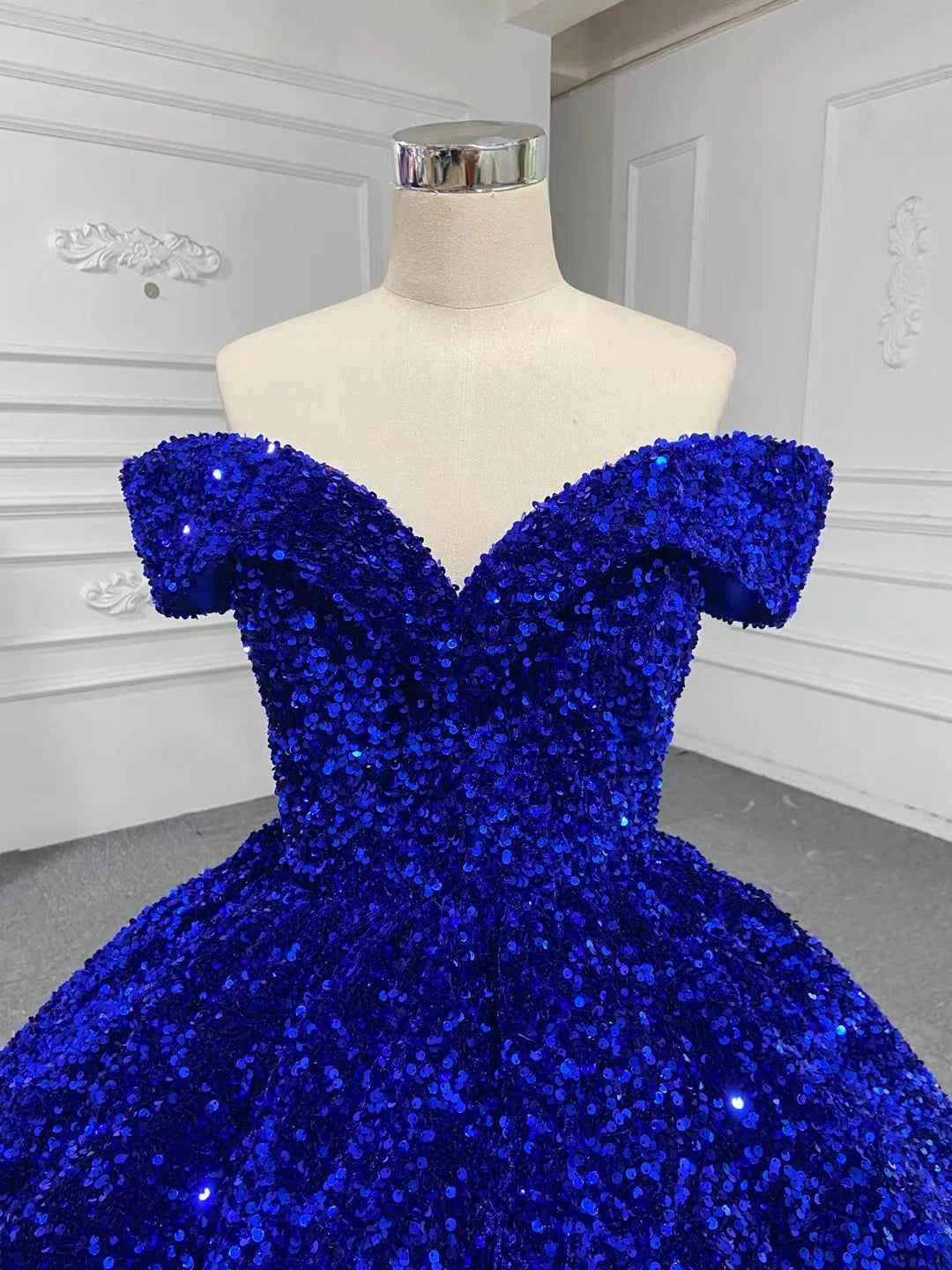 Shiny Sweet 16 Dress Off the Shoulder Debutante Ball Gown 66991 viniodress-Quinceanera Dresses-Viniodress-Viniodress