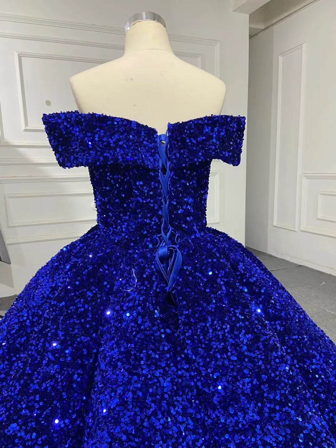 Shiny Sweet 16 Dress Off the Shoulder Debutante Ball Gown 66991 viniodress-Quinceanera Dresses-Viniodress-Viniodress