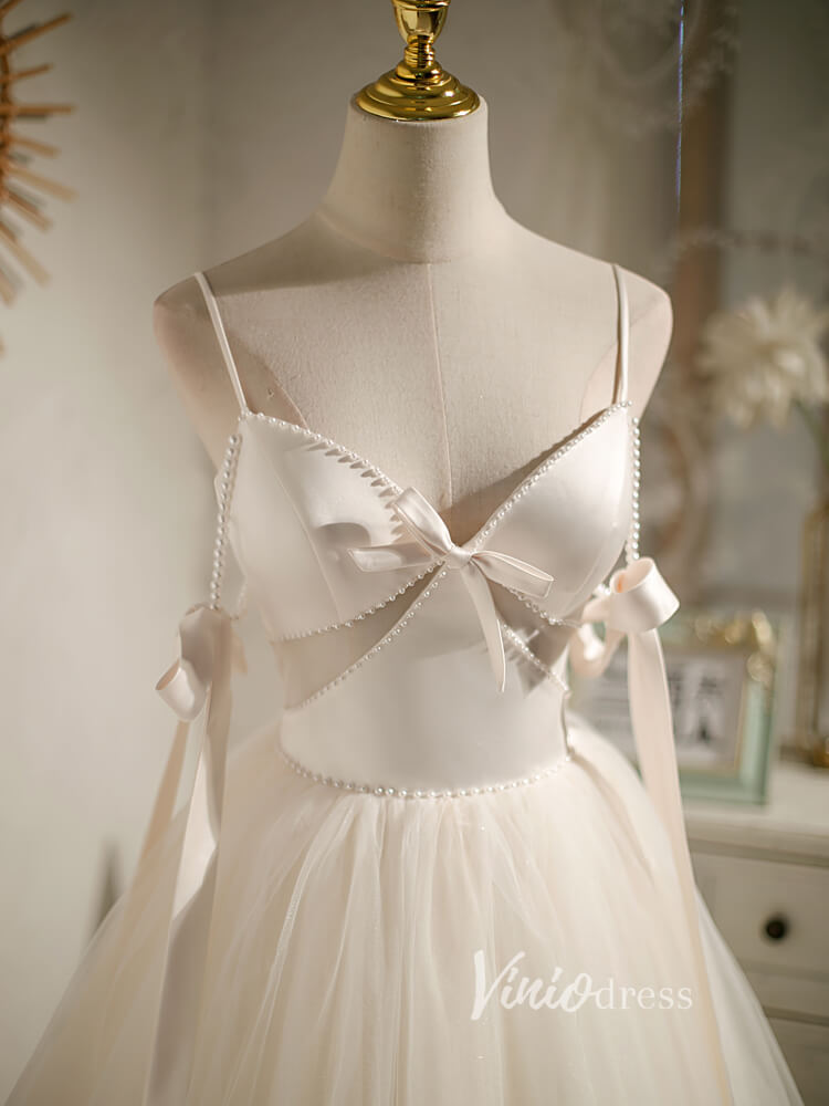 Short Homecoming Dresses A-line Tulle Little Black Dress SD1462-Homecoming Dresses 2025 -VINIODRESS-Ivory-Custom Size-
