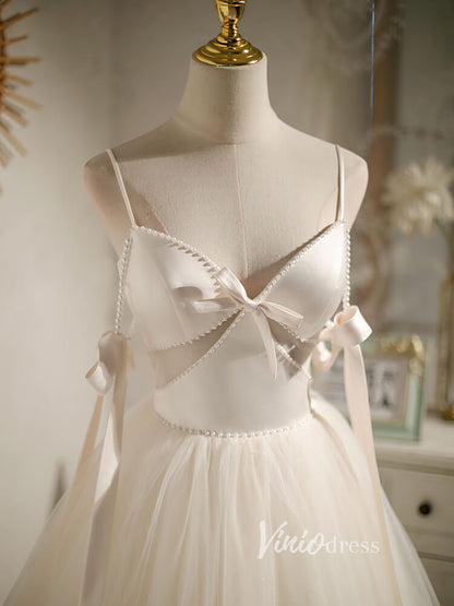 Short Homecoming Dresses A-line Tulle Little Black Dress SD1462-Homecoming Dresses 2025 -VINIODRESS-Ivory-Custom Size-