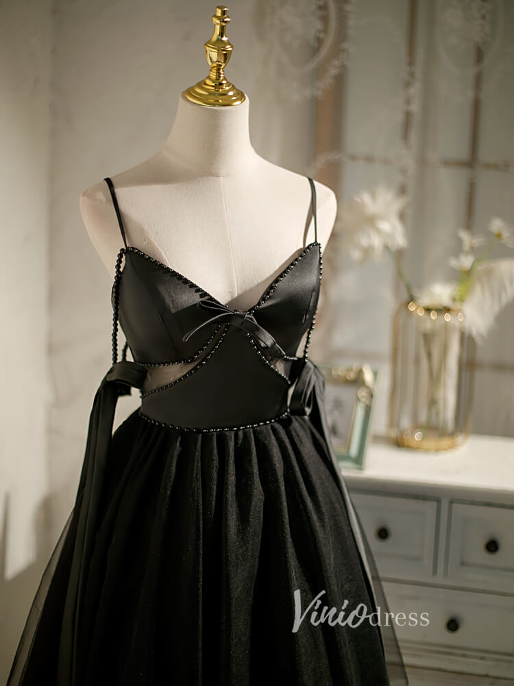 Short Homecoming Dresses A-line Tulle Little Black Dress SD1462-Homecoming Dresses 2025 -VINIODRESS-Ivory-Custom Size-