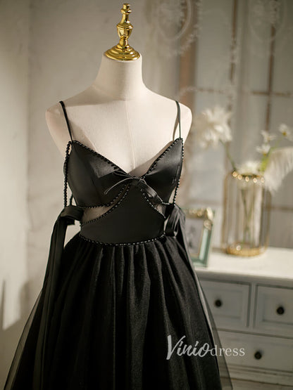 Short Homecoming Dresses A-line Tulle Little Black Dress SD1462-Homecoming Dresses 2025 -VINIODRESS-Ivory-Custom Size-
