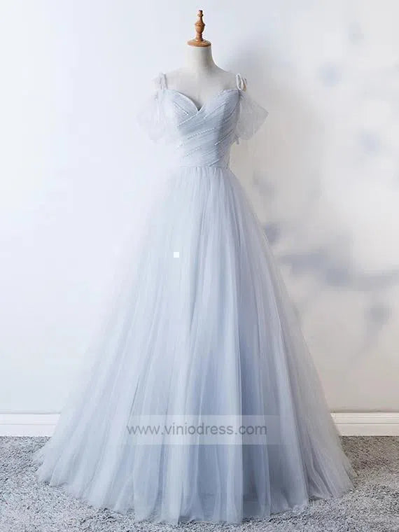 Simple Cold Shoulder Long Prom Dresses Formal Dress FD1006-prom dresses 2025 -Viniodress-As Picture-Custom Size-