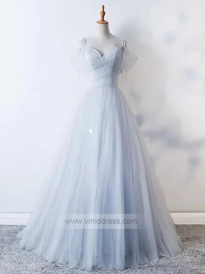 Simple Cold Shoulder Long Prom Dresses Formal Dress FD1006-prom dresses 2025 -Viniodress-As Picture-Custom Size-