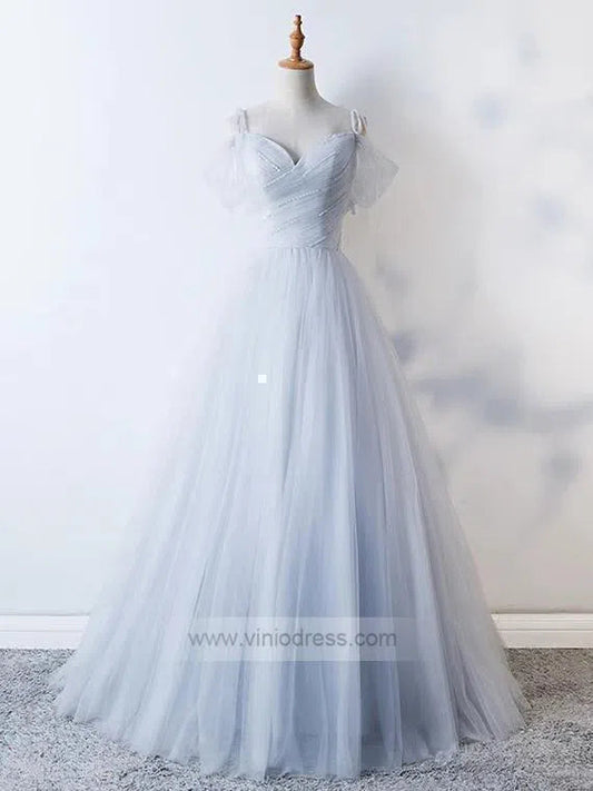 Simple Cold Shoulder Long Prom Dresses Formal Dress FD1006-prom dresses 2025 -Viniodress-As Picture-Custom Size-