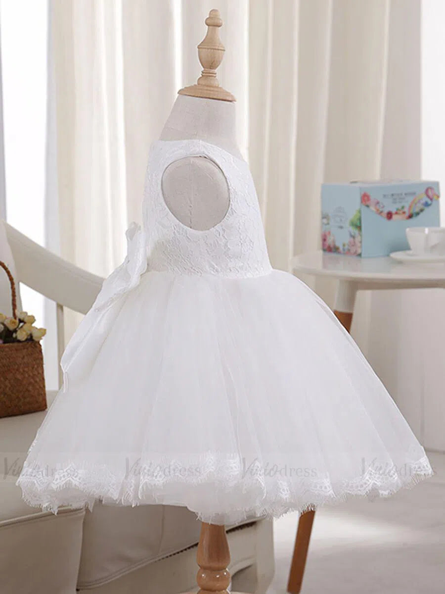 Simple Pink Lace Flower Girl Dresses for Wedding GL1036-flower girl dresses 2025 -Viniodress-Pink-Custom Size-