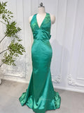 Prom Dresses 2025-to impress Size 4 Green Mermaid Prom Dresses with Bow CL015-plus size wedding dresses Viniodress-Green-US 4-