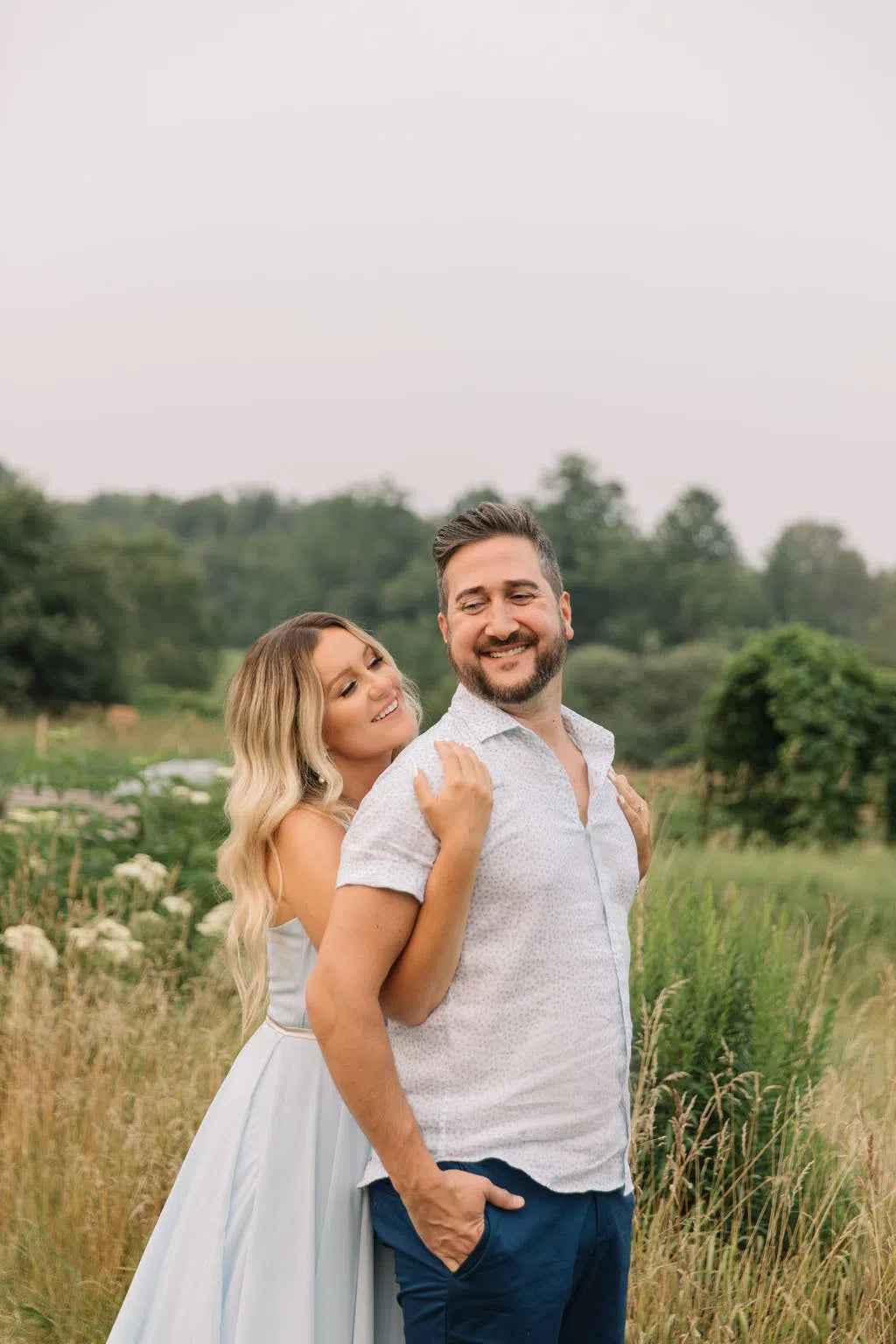 Sky Blue Chiffon Wedding Dresses for Wedding Photography VW1052-wedding dresses 2025 -Viniodress-Light Blue-Custom Size-