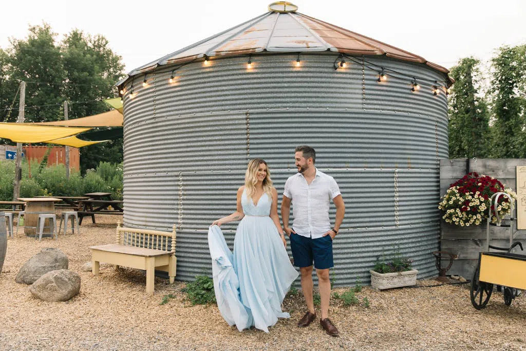 Sky Blue Chiffon Wedding Dresses for Wedding Photography VW1052-wedding dresses-Viniodress-Viniodress