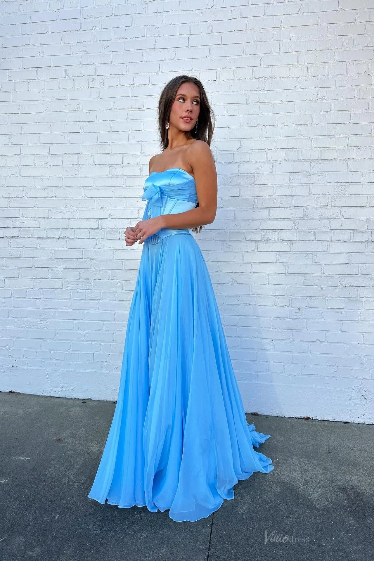 AS084-prom dresses 2026-Viniodress-Sky Blue-Custom Size-