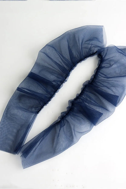 Soft Ruched Tulle Bridal Sleeves – Sheer Long Gloves for a Modern Wedding Look WG108-Bridal Gloves 2026-Viniodress-Ivory-