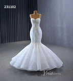 Spaghetti Strap Pearl Mermaid Wedding Dresses Plus Size 231102