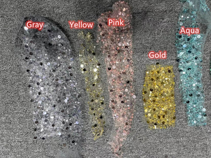 Sparkly Gold High Neck Prom Dresses with Long Sleeves 67271 viniodress-prom dresses 2025 -Viniodress-Gold-Custom Size-