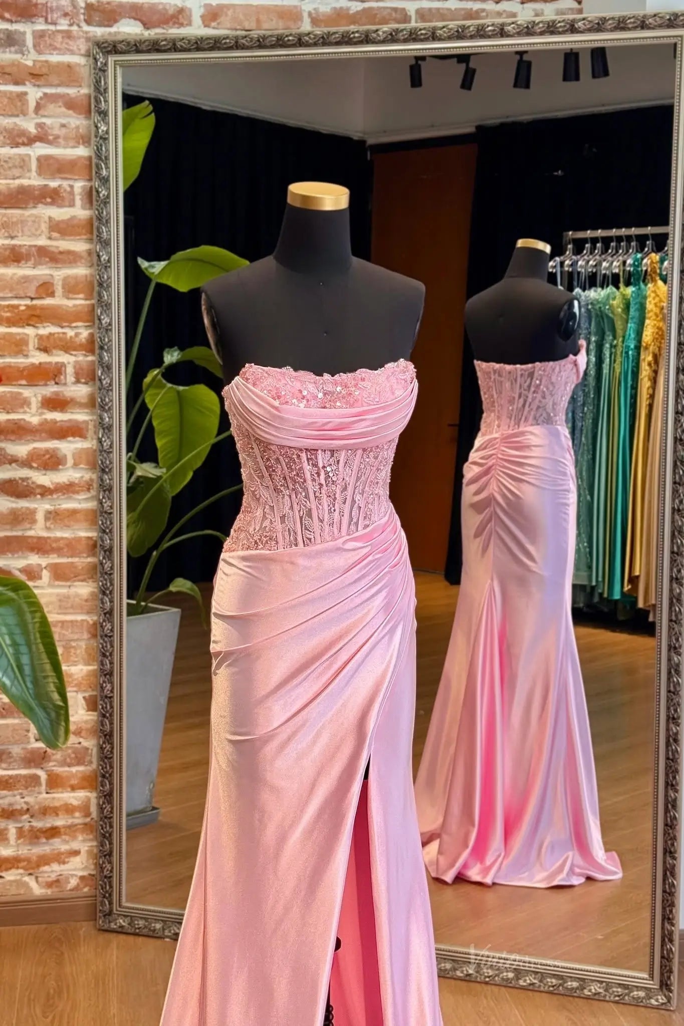 SS399-prom dresses 2026-Viniodress-Pink-Custom Size – Add Measurements in Cart-