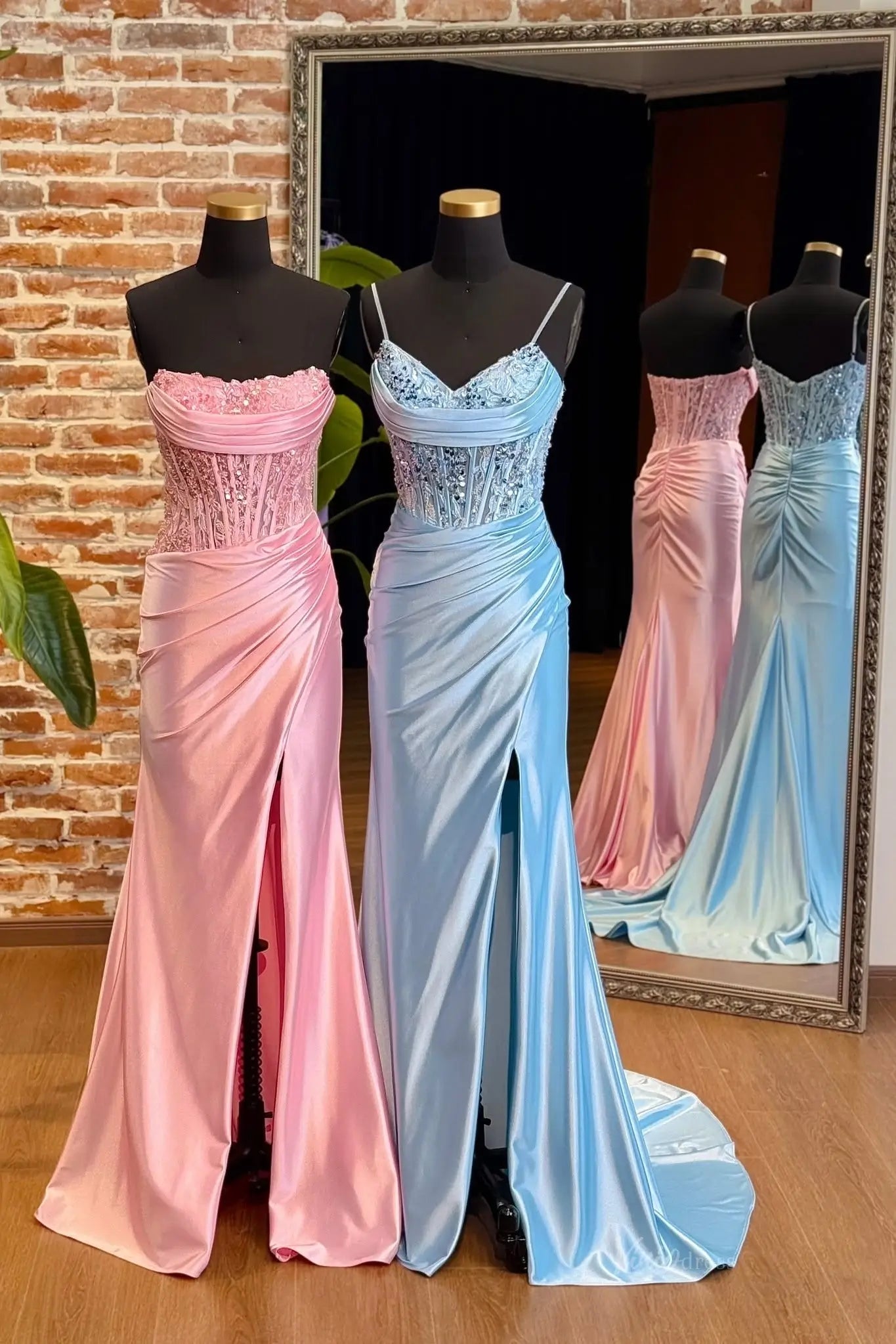 SS399-prom dresses 2026-Viniodress-Pink-Custom Size – Add Measurements in Cart-