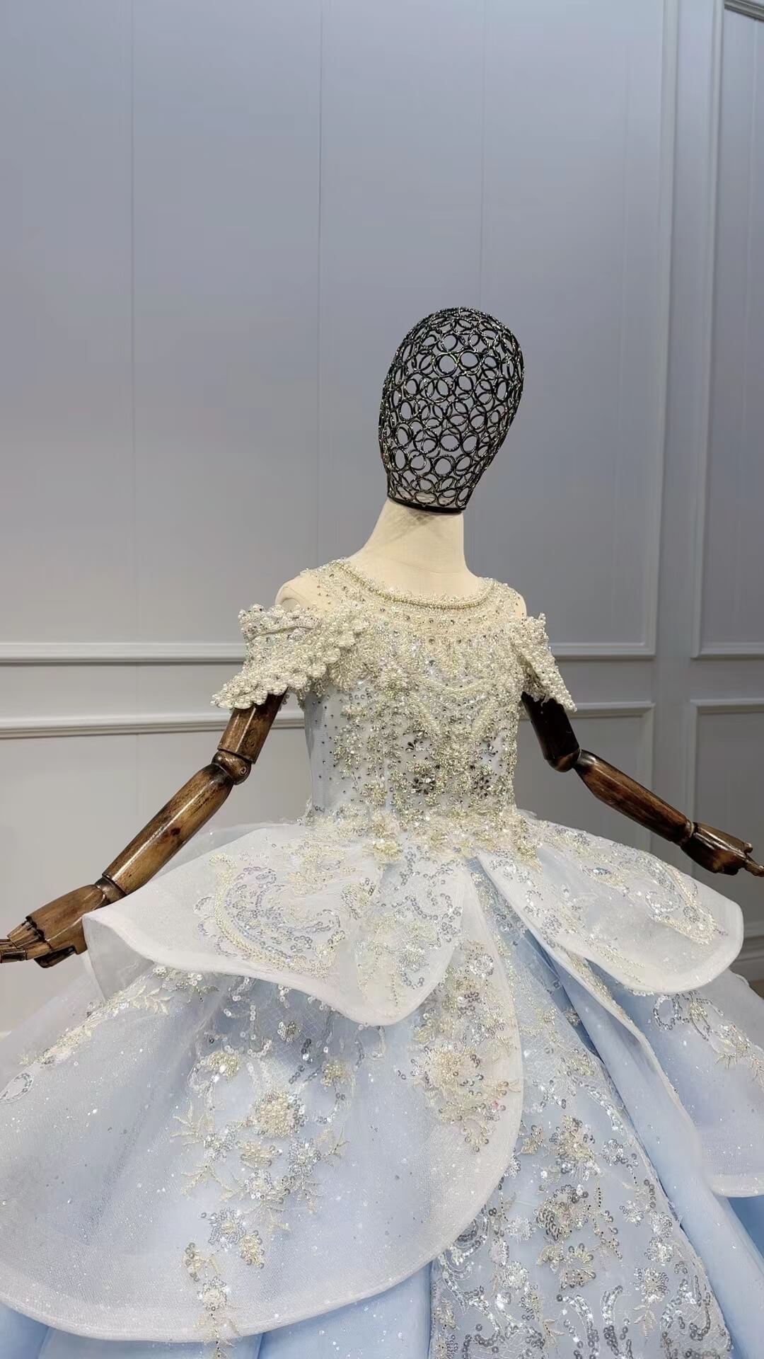 Sparkly Pageant Ball Gowns for Kids GL1098-Pageant Dresses for Kids 2025 -Viniodress-Lilac-Custom Size-