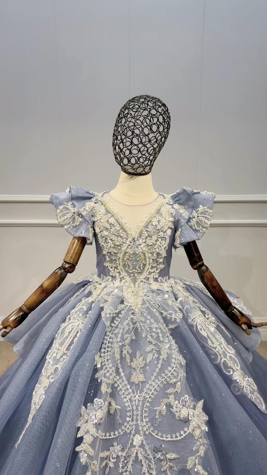 Sparkly Pageant Ball Gowns for Kids GL1098-Pageant Dresses for Kids 2025 -Viniodress-Lilac-Custom Size-