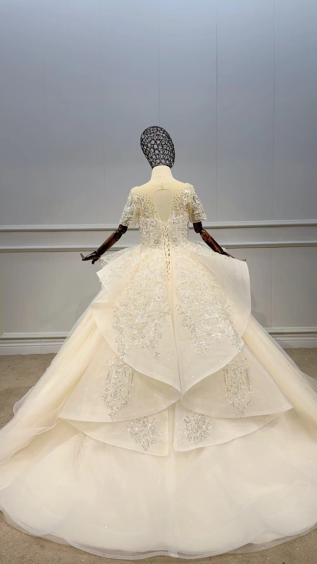 Sparkly Pageant Ball Gowns for Kids GL1098-Pageant Dresses for Kids 2025 -Viniodress-Lilac-Custom Size-