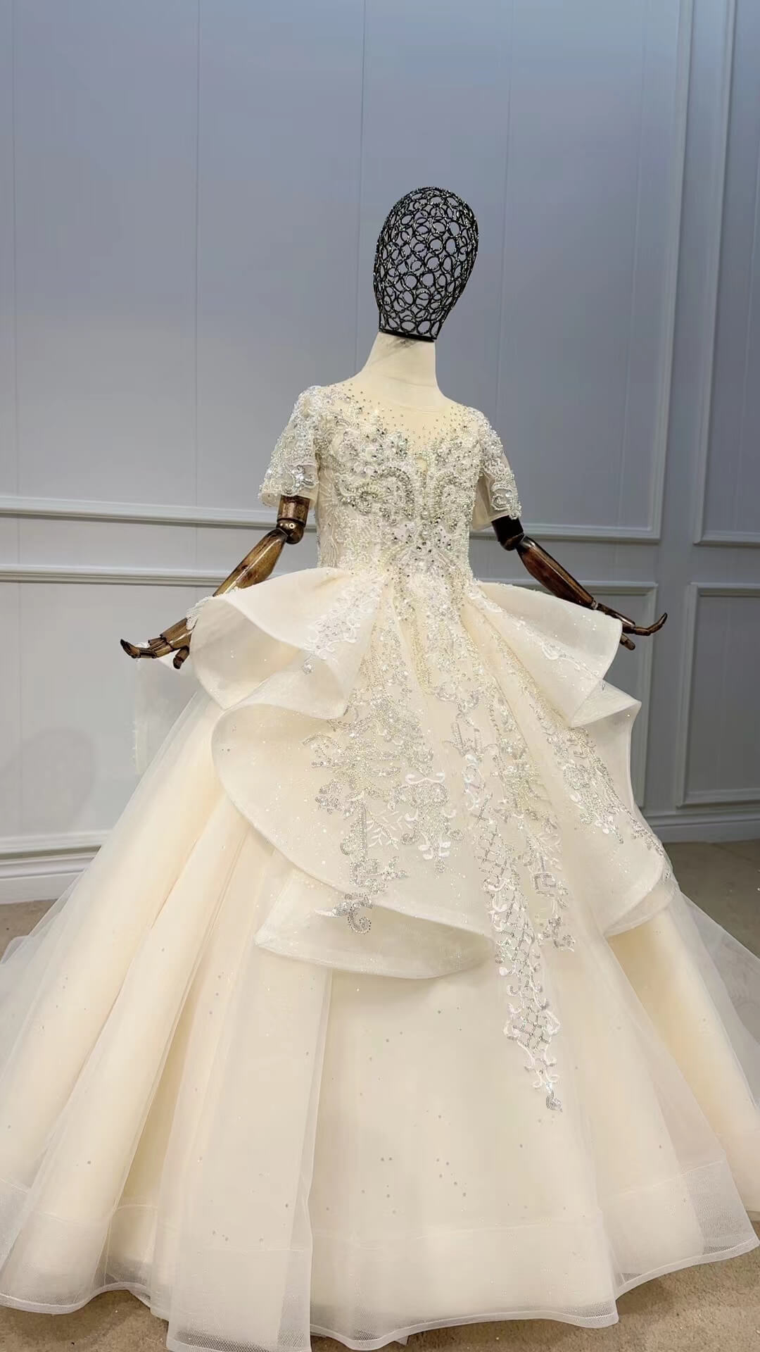 Sparkly Pageant Ball Gowns for Kids GL1098-Pageant Dresses for Kids 2025 -Viniodress-Lilac-Custom Size-