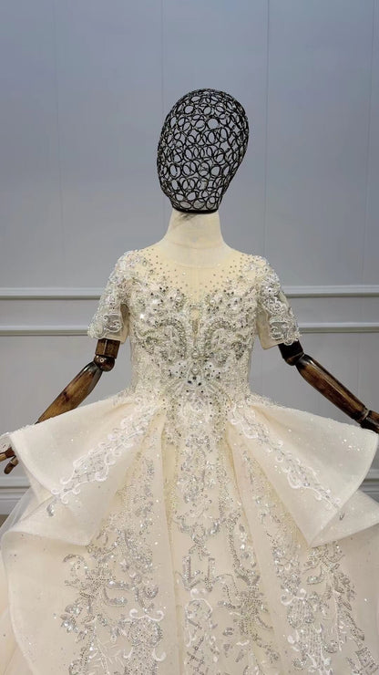 Sparkly Pageant Ball Gowns for Kids GL1098-Pageant Dresses for Kids 2025 -Viniodress-Lilac-Custom Size-