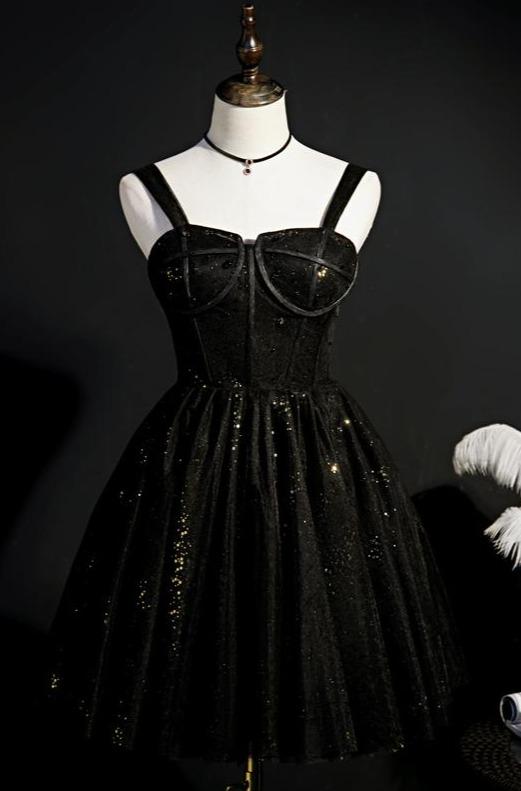 Sparkly Red Homecoming Dresses Sweetheart Neck Short Party Dress SD1340-Homecoming Dresses 2025 -VINIODRESS-US2-Black-