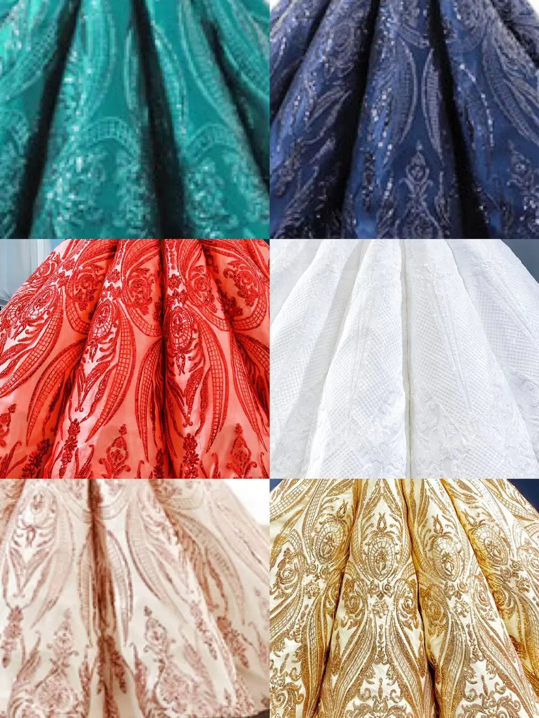 Sparkly Rose Gold Sequin Luxury Ball Gown Wedding Dresses 67017 viniodress-Quinceanera Dresses 2025 -Viniodress-Custom Colors-Custom Size-