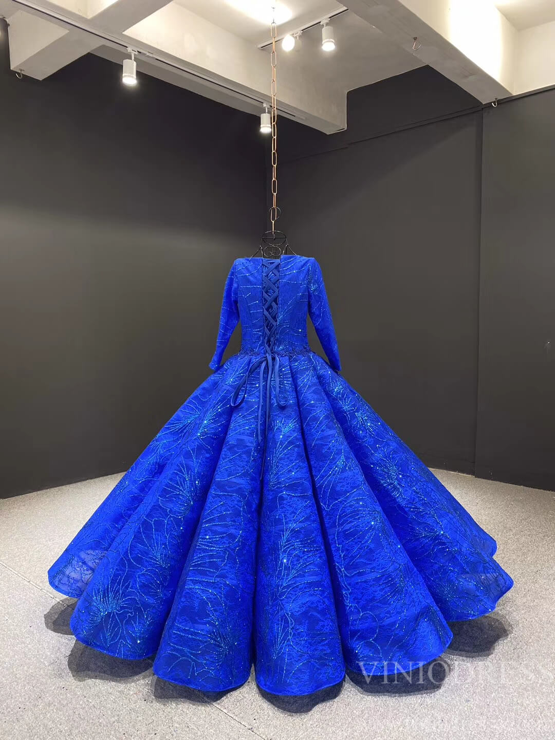 Sparkly Royal Blue Ball Gown Sweet 16 Dress 66530 Long Sleeve Viniodress Sparkly Royal Blue Ball Gown Sweet 16 Dress 66530 Long Sleeve Viniodress