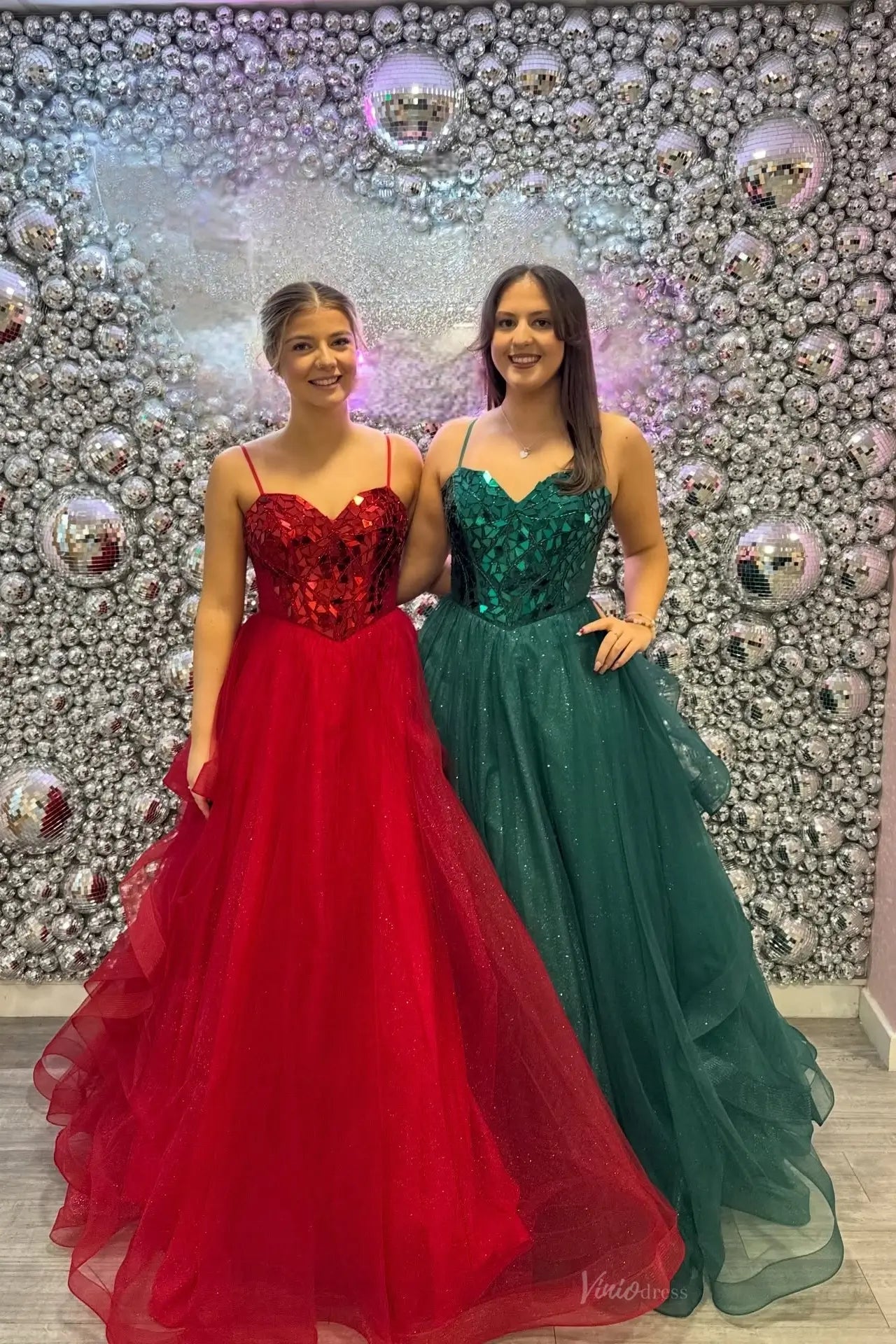 LY015-prom dresses 2026-Viniodress-Red-Custom Size-