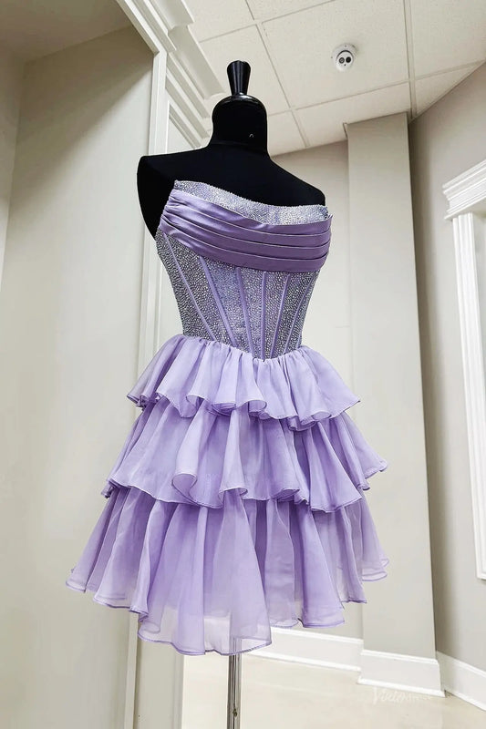 HR006-Homecoming Dresses 2026-Viniodress-Lavender-Custom Size – Add Measurements in Cart-