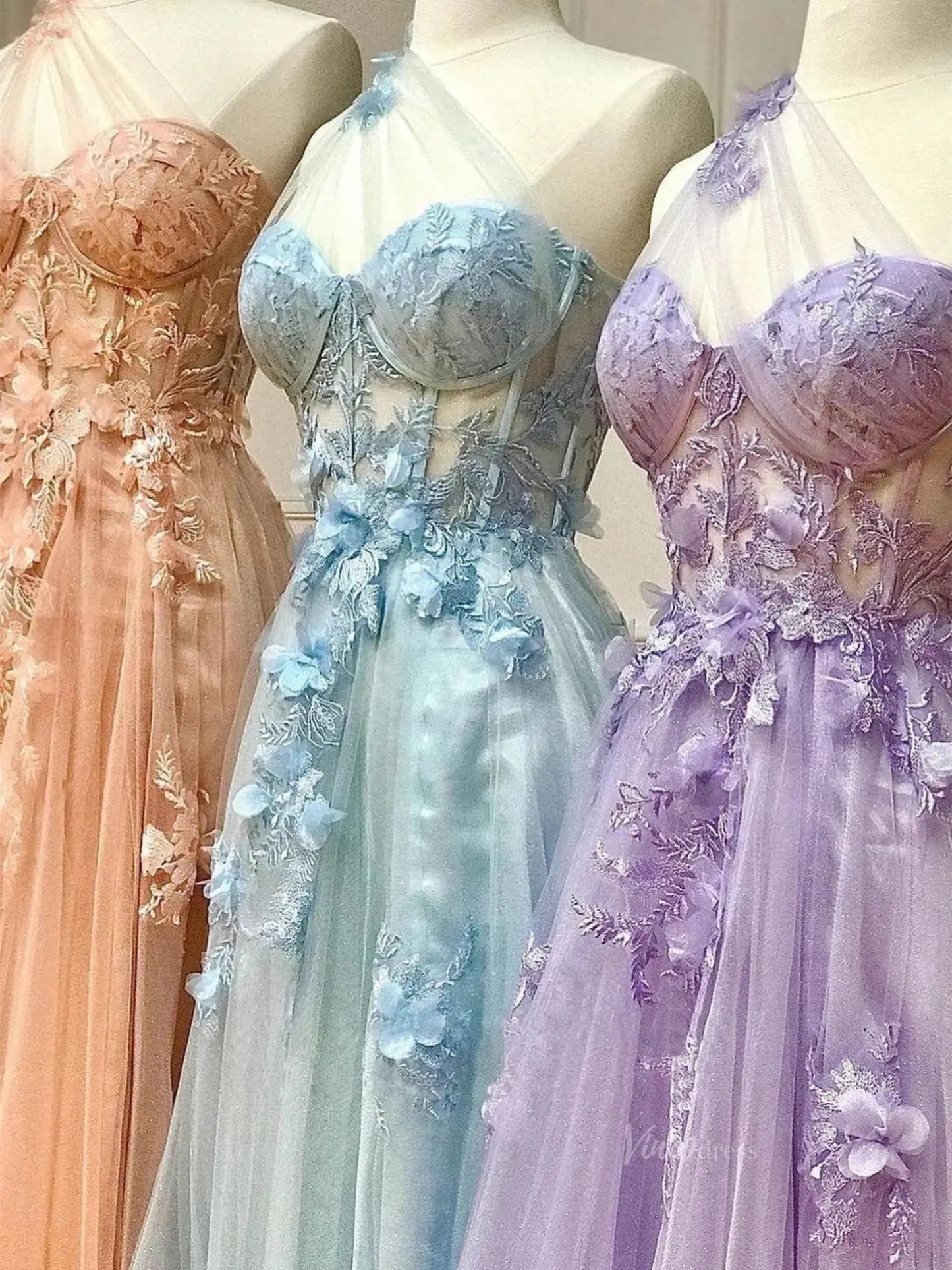 Sparkly Tulle Lace Prom Dresses 2025 One Shoulder Formal Gown with Slit - FD5158-prom dresses 2025 -Viniodress-Black-Custom Size-