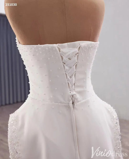 Strapless Beaded Pink Pageant Dress with Overskirt Skirt 251030-Couture Gown 2025 -Viniodress-Pink-Custom Size-