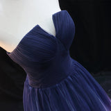 Prom Dress 2025 Strapless Blue White Ombre Tulle Prom Dresses FD2624-unique Prom Dresses-Navy Blue-US2-Viniodress