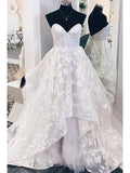 Strapless Embroidery Lace Wedding Dresses Unique Bridal Dress VW1283-wedding dresses-Viniodress-Viniodress