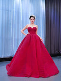 Strapless Formal Ball Gown Pleated Sweet 16 Dress 67355
