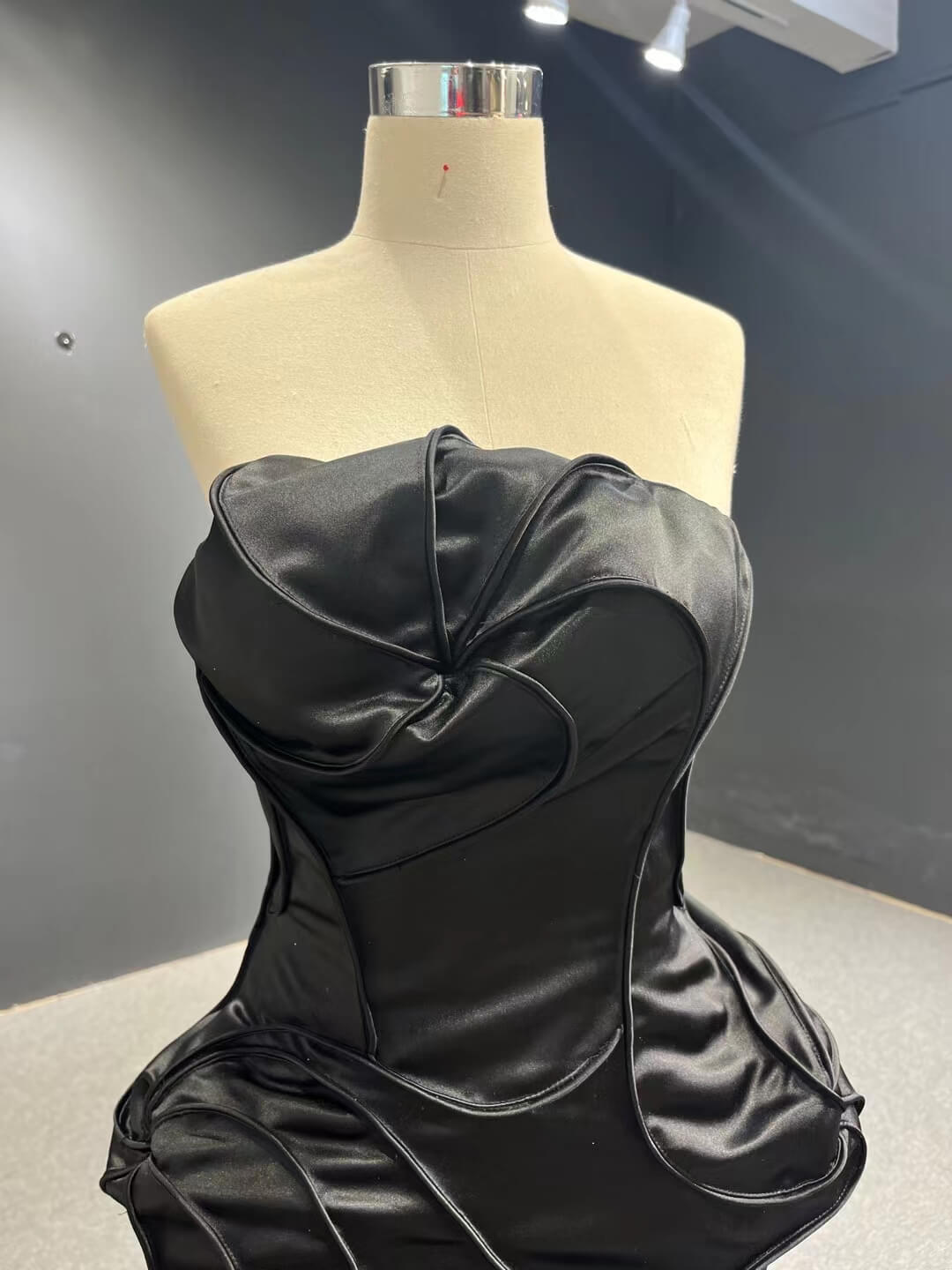 Strapless Mermaid Satin Wedding Dresses 67525-wedding dresses 2025 -Viniodress-Ivory-Custom Size-