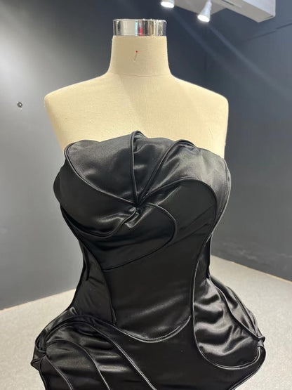 Strapless Mermaid Satin Wedding Dresses 67525-wedding dresses 2025 -Viniodress-Ivory-Custom Size-