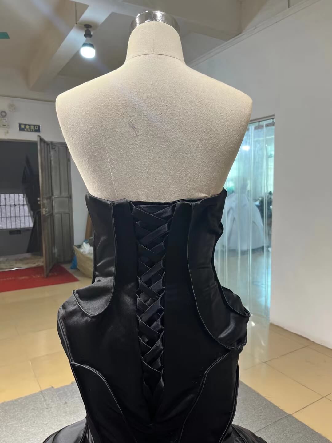 Strapless Mermaid Satin Wedding Dresses 67525-wedding dresses 2025 -Viniodress-Ivory-Custom Size-