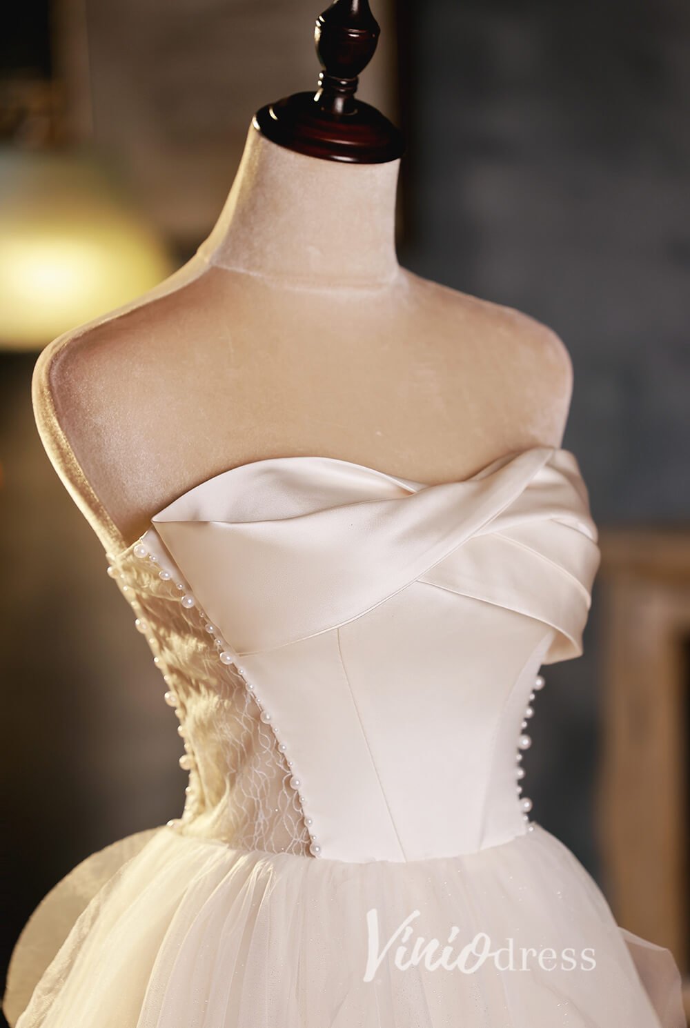 Strapless Short Graduation Dress Tulle Homecoming Dresses SD1453-Homecoming Dresses 2025 -VINIODRESS-Ivory-Custom Size-