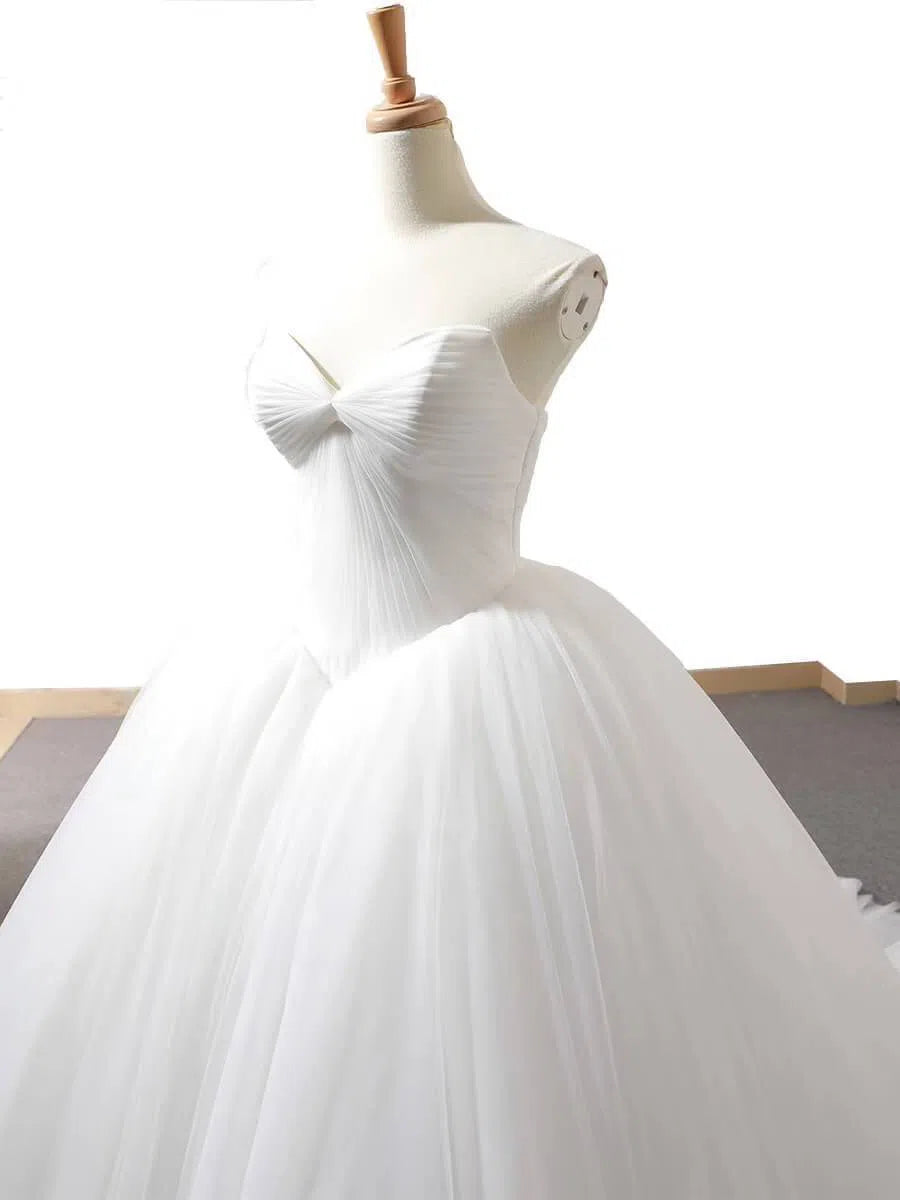 Strapless Simple Wedding Dresses Ball Gown Bridal Dress VW1023-wedding dresses-Viniodress-Viniodress