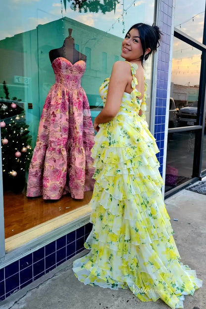 RF203-prom dresses 2026-Viniodress-Yellow-Custom Size-