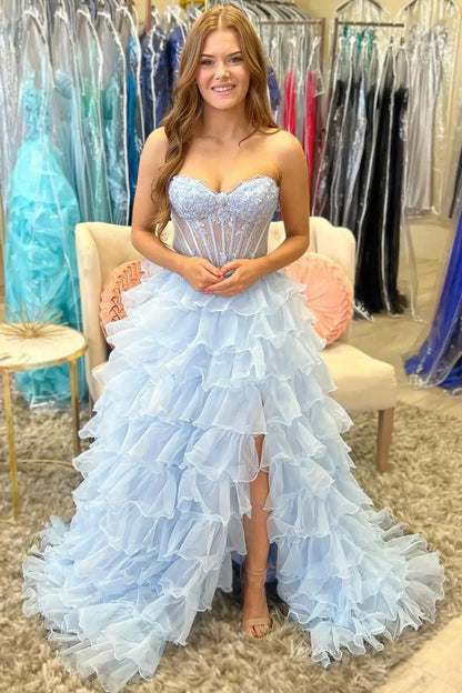 RF009 不转 ruffled organza-prom dresses 2026-Viniodress-Light Blue-Custom Size-