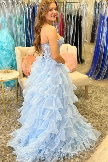 RF009 不转 ruffled organza-prom dresses 2026-Viniodress-Light Blue-Custom Size-