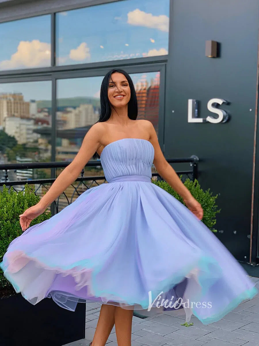 Short Prom Dresses 2025 Tea Length Lavender Homecoming Dresses Hoco Dress FD2797-homecoming dresses-Viniodress-Lavender-Custom Size-Viniodress