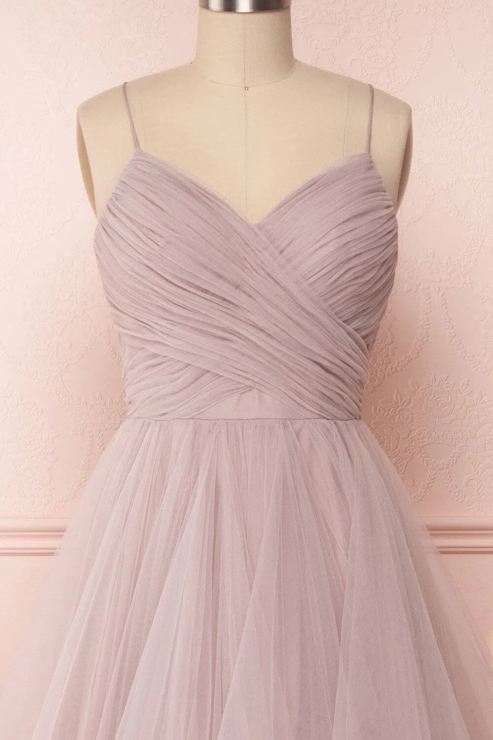 Tiered Mauve Ruffle Prom Dress Pleated Formal Gown FD1224-prom dresses-Viniodress-Viniodress