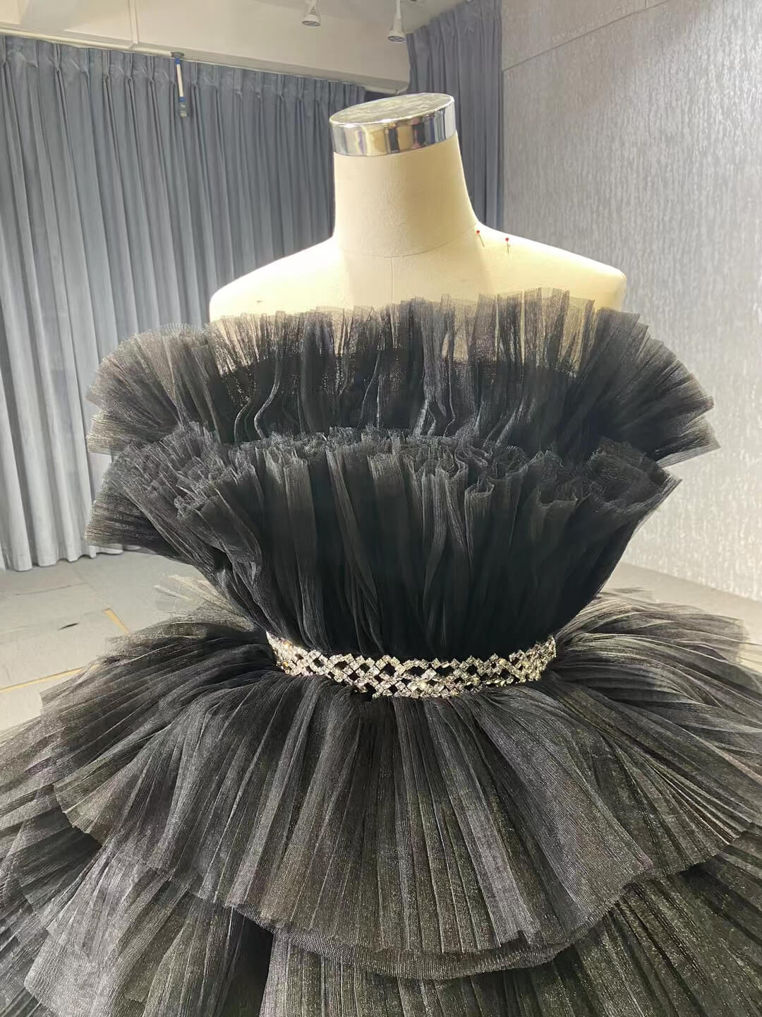 Tiered Peach Ball Gown Wedding Dresses Princess Sweet 16 Dress Debut Gown 222140-Quinceanera Dresses 2025 -Viniodress-Peach-Custom Size-