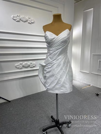 Tiered Ruffle Rosette Mermaid Wedding Dresses with Detachable Skirt 67221-wedding dresses 2025 -Viniodress-Ivory-Custom Size-