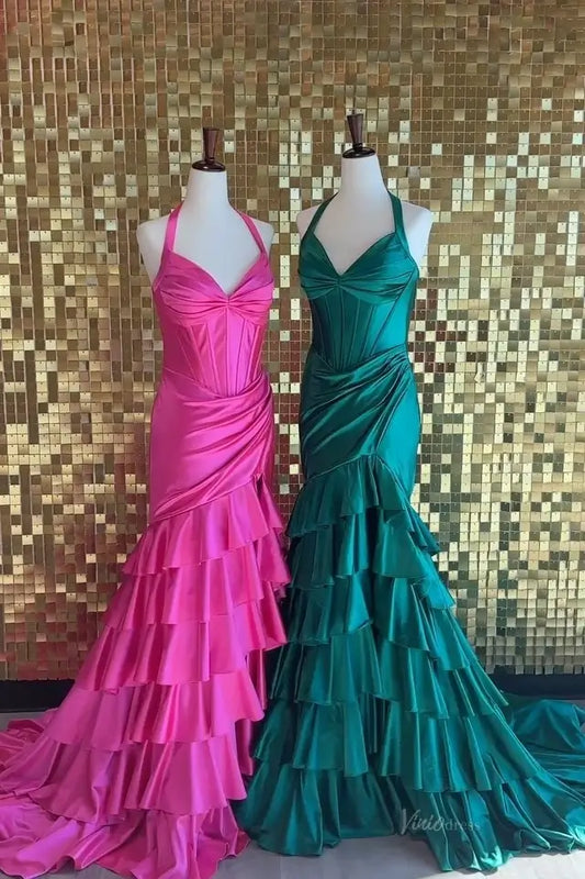 RF216-prom dresses 2026-Viniodress-Hot Pink-Custom Size – Add Measurements in Cart-