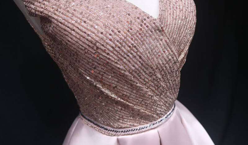 V-neck Baby Blue Homecoming Dresses with Pockets SD1400-Homecoming Dresses 2025 -Viniodress-Light Blue-Custom Size-