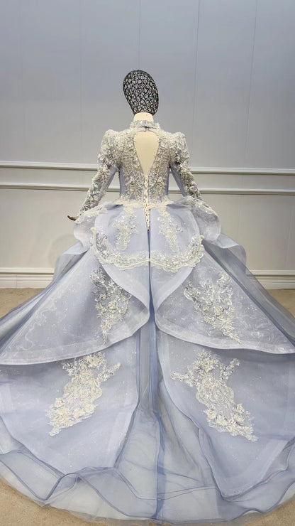 Vintage Ball Gown Pageant Dresses for Kids GL1093-Pageant Dresses for Kids 2025 -Viniodress-Ivory-Custom Size-